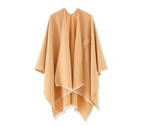 LumiSyne Mujer Poncho Estola Capa Grande Chal Solid Color Textura De Cachemira Poncho De Punto Con Borla Frente Abierto Poncho Cardigan Cálida Pashmina Bufanda Manta Capa Para Primavera Otoño Invierno