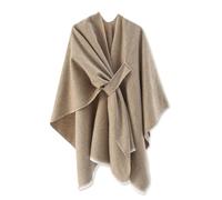 LumiSyne Mujer Poncho Estola Capa Grande Chal Solid Color Textura De Cachemira Poncho De Punto Con Borla Frente Abierto Poncho Cardigan Cálida Pashmina Bufanda Manta Capa Para Primavera Otoño Invierno