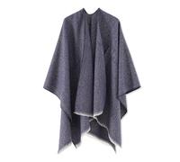 LumiSyne Mujer Poncho Estola Capa Grande Chal Solid Color Textura De Cachemira Poncho De Punto Con Borla Frente Abierto Poncho Cardigan Cálida Pashmina Bufanda Manta Capa Para Primavera Otoño Invierno