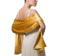 LumiSyne Mujer Satén Gasa Chal Mantón Sedoso Color Sólido Bufanda Pañuelo Ligero Estola Para Fiesta Vestido Boda Novia Dama De Honor Noche