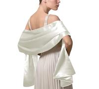 LumiSyne Mujer Satén Gasa Chal Mantón Sedoso Color Sólido Bufanda Pañuelo Ligero Estola Para Fiesta Vestido Boda Novia Dama De Honor Noche