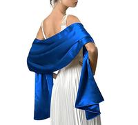 LumiSyne Mujer Satén Gasa Chal Mantón Sedoso Color Sólido Bufanda Pañuelo Ligero Estola Para Fiesta Vestido Boda Novia Dama De Honor Noche