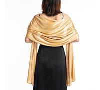 LumiSyne Mujer Sedoso Satén Chales y Envolturas Para Vestido De Noche Color Sólido Bufandas Largo Ligerochal Estola Elegante Chales De Fiesta Para Novia Dama De Honor Boda Bola, 200×70cm