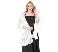 LumiSyne Mujer Sedoso Satén Chales y Envolturas Para Vestido De Noche Color Sólido Bufandas Largo Ligerochal Estola Elegante Chales De Fiesta Para Novia Dama De Honor Boda Bola, 200×70cm