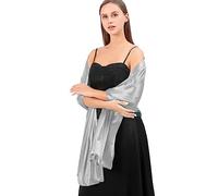 LumiSyne Mujer Sedoso Satén Chales y Envolturas Para Vestido De Noche Color Sólido Bufandas Largo Ligerochal Estola Elegante Chales De Fiesta Para Novia Dama De Honor Boda Bola, 200×70cm
