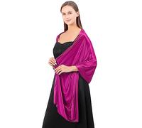 LumiSyne Mujer Sedoso Satén Chales y Envolturas Para Vestido De Noche Color Sólido Bufandas Largo Ligerochal Estola Elegante Chales De Fiesta Para Novia Dama De Honor Boda Bola, 200×70cm