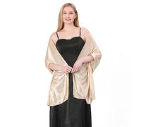 LumiSyne Mujer Sedoso Satén Chales y Envolturas Para Vestido De Noche Color Sólido Bufandas Largo Ligerochal Estola Elegante Chales De Fiesta Para Novia Dama De Honor Boda Bola, 200×70cm