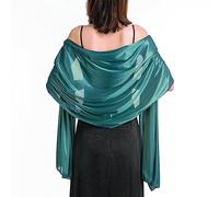 LumiSyne Mujer Sedoso Satén Chales y Envolturas Para Vestido De Noche Color Sólido Bufandas Largo Ligerochal Estola Elegante Chales De Fiesta Para Novia Dama De Honor Boda Bola, 200×70cm