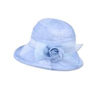 LumiSyne Mujer Sombrero De Sol De Tul Floral Sombrero De Pescador Sombrero Cloche con ala hacia Arriba Elegante Tocado Sombreros Ligera Transpirable Gorra De Verano para Playa Fiesta