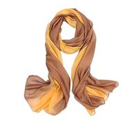 LumiSyne Pañuelo De Seda Para Mujer Costuras Color De Degradado Bufanda De Lino Algodón Ligero y Suave Chal De Boda Fulares Toda La Temporada