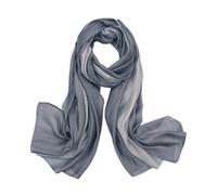LumiSyne Pañuelo De Seda Para Mujer Costuras Color De Degradado Bufanda De Lino Algodón Ligero y Suave Chal De Boda Fulares Toda La Temporada