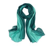 LumiSyne Pañuelo De Seda Para Mujer Costuras Color De Degradado Bufanda De Lino Algodón Ligero y Suave Chal De Boda Fulares Toda La Temporada
