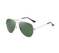 LumiSyne Retro Gafas De Sol Para Hombre Mujer Estilo Piloto Gafas Polarizadas Protección UV 400 Lente Espejo Marco De Metal Para Conducir Viajar