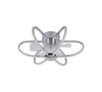 Lumit Jura Ventilador de Techo WiFi con Luz y Mando a Distancia 74W 53.3cm 5 Aspas Cromo