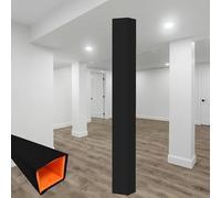 Lumivex Protectoras Bastones Baloncesto Envoltura Basement Support Pole Wrap Column Cover Black, Basketball Hoop Padding for Square 2x2 3x3, Exterior Flag Pads(7.6x7.6cm/3x3in)