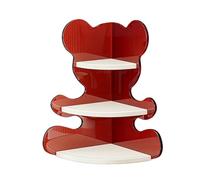 LUMIYAO El Estante de Almacenamiento multifunción Esquina Escritorio acrílico es un artefacto for la utilización del Espacio en Las Esquinas Apartamentos pequeños(Red,Type A)