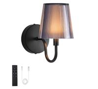 LumniexDesigns Lámparas de Pared Recargables, LED RGB con 3 Temperaturas de Color, Regulables Sin Cable, Luz Táctil con Control Remoto, para Salón, Escaleras y Pasillo - 1 Pack