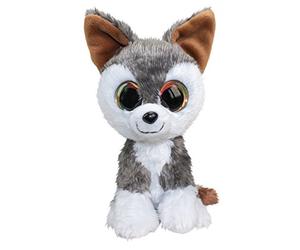 Lumo Stars Wolf Hukka Animales de juguete Felpa Gris, Blanco - Juguetes de peluche (Animales de juguete, Gris, Blanco, Felpa, 3 año(s), Lobo, Niño/niña)