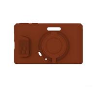LumoCheefy Funda de silicona para Kodak Pixpro C1 con cordón (marrón) | Incluye cordón, agarre seguro, evita las gotas, ideal para viajes al aire libre, transporte diario