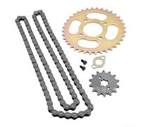 LumoCheefy Offroad cadena dentada set 50cc 125cc ATV | Acero de aleación de alta resistencia, resistente al desgaste, indeformable, duradero para aplicaciones duras