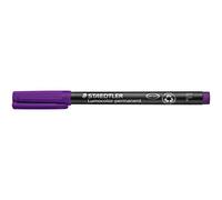 Lumocolor 318-6 - Rotulador de tinta permanente, F, Morado, Pack x10 | Rotulador permanente para láminas, resistente al agua para casi todas las superficies, F - N.º de art. 318-6