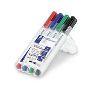 Staedtler rotulador pizarra blanca lumocolor punta redonda colores surtidos -estuche de 4u-