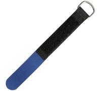 Lumonic 10 Pieza Cierre de Gancho + cierre negro/azul | 200x20mm | cruzado | Robusto ojal metálico, el hook + look del cable puede reutilizarse varias veces | Gestión y organización sencillas de los