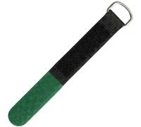 Lumonic 10 Pieza Cierre de Gancho + cierre negro/verde | 150x16mm | normal | Robusto ojal metálico, el hook + look del cable puede reutilizarse varias veces | Gestión y organización sencillas de los