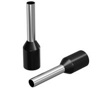 Lumonic 100 ghiere aislada de 1,5mm² in colore nero I La lunghezza è di 8mm, il diametro del collare in plastica è di 3,5mm I Stagnato per proteggere dalla corrosione