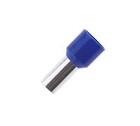 Lumonic 100 x 16mm² ghiere isolated blu I La lunghezza è di 12mm, il diametro del collare in plastica è di 8,8mm I Stagnato per proteggere dalla corrosione
