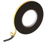 Lumonic 10m Cinta de sellado EPDM Autoadhesivo 10mm x 1mm | Cinta de sellado de espuma de caucho para ventanas y puertas | Junta de ventana, junta de puerta, junta de goma para protección contra el fr