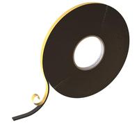 Lumonic 10m Cinta de sellado EPDM Autoadhesivo 10mm x 4mm | Cinta de sellado de espuma de caucho para ventanas y puertas | Junta de ventana, junta de puerta, junta de goma para protección contra el fr