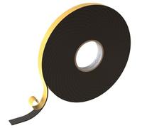 Lumonic 10m Cinta de sellado EPDM Autoadhesivo 15mm x 2mm | Cinta de sellado de espuma de caucho para ventanas y puertas | Junta de ventana, junta de puerta, junta de goma para protección contra el fr