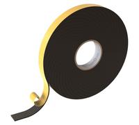 Lumonic 10m Cinta de sellado EPDM Autoadhesivo 20mm x 2mm | Cinta de sellado de espuma de caucho para ventanas y puertas | Junta de ventana, junta de puerta, junta de goma para protección contra el fr