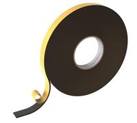 Lumonic 10m Cinta de sellado EPDM Autoadhesivo 20mm x 3mm | Cinta de sellado de espuma de caucho para ventanas y puertas | Junta de ventana, junta de puerta, junta de goma para protección contra el fr