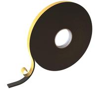 Lumonic 10m Cinta de sellado EPDM Autoadhesivo 20mm x 5mm | Cinta de sellado de espuma de caucho para ventanas y puertas | Junta de ventana, junta de puerta, junta de goma para protección contra el fr