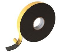 Lumonic 10m Cinta de sellado EPDM Autoadhesivo 30mm x 2mm | Cinta de sellado de espuma de caucho para ventanas y puertas | Junta de ventana, junta de puerta, junta de goma para protección contra el fr