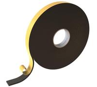 Lumonic 10m Cinta de sellado EPDM Autoadhesivo 30mm x 5mm | Cinta de sellado de espuma de caucho para ventanas y puertas | Junta de ventana, junta de puerta, junta de goma para protección contra el fr