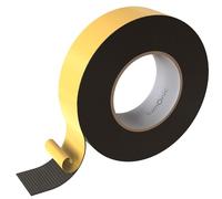 Lumonic 10m Cinta de sellado EPDM Autoadhesivo 40mm x 1mm | Cinta de sellado de espuma de caucho para ventanas y puertas | Junta de ventana, junta de puerta, junta de goma para protección contra el fr