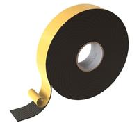Lumonic 10m Cinta de sellado EPDM Autoadhesivo 40mm x 2mm | Cinta de sellado de espuma de caucho para ventanas y puertas | Junta de ventana, junta de puerta, junta de goma para protección contra el fr