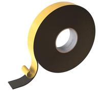 Lumonic 10m Cinta de sellado EPDM Autoadhesivo 40mm x 4mm | Cinta de sellado de espuma de caucho para ventanas y puertas | Junta de ventana, junta de puerta, junta de goma para protección contra el fr