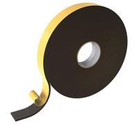 Lumonic 10m Cinta de sellado EPDM Autoadhesivo 40mm x 5mm | Cinta de sellado de espuma de caucho para ventanas y puertas | Junta de ventana, junta de puerta, junta de goma para protección contra el fr