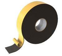 Lumonic 10m Cinta de sellado EPDM Autoadhesivo 50mm x 2mm | Cinta de sellado de espuma de caucho para ventanas y puertas | Junta de ventana, junta de puerta, junta de goma para protección contra el fr