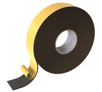 Lumonic 10m EPDM cinta de estanqueidad autoadhesiva 50mm x 3mm I estanqueidad para ventanas y puertas I junta de ventana puerta caucho para protección contra el frío