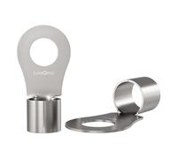 Lumonic 10x terminales de crimpar en blanco 70-95mm² I conector de crimpar M16 sin aislar I terminales de cable M16, terminal de cable tubular 70mm2 95mm2 ojal, conector de crimpar