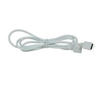 Lumonic 1m RGB LED cable de extensión conector blanco de 4 Pin es hembra y macho - RGB dimensiones del cable 13x6mm - Para la fuente de alimentación o de extensión