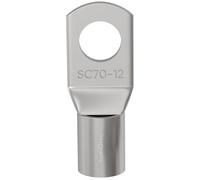 Lumonic 1x El cable tubular 70mm² en blanco | M12 | Cobre estañado | Conexión de cables sin soldadura | SC70-12, Terminal de cable de engaste, conector de engaste | Vehículo de motor, ingeniería mecán