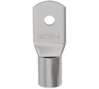 Lumonic 1x El cable tubular 70mm² en blanco | M6 | Cobre estañado | Conexión de cables sin soldadura | SC70-6, Terminal de cable de engaste, conector de engaste | Vehículo de motor, ingeniería mecánic