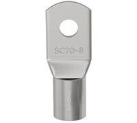 Lumonic 1x El cable tubular 70mm² en blanco | M8 | Cobre estañado | Conexión de cables sin soldadura | SC70-8, Terminal de cable de engaste, conector de engaste | Vehículo de motor, ingeniería mecánic