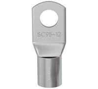 Lumonic 1x El cable tubular 95mm² en blanco | M12 | Cobre estañado | Conexión de cables sin soldadura | SC95-12, Terminal de cable de engaste, conector de engaste | Vehículo de motor, ingeniería mecán